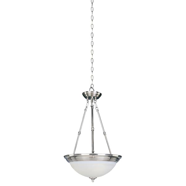 Maxim Lighting Essentials 3-Light 20" Wide Satin Nickel Pendant Light 5846MRSN - main